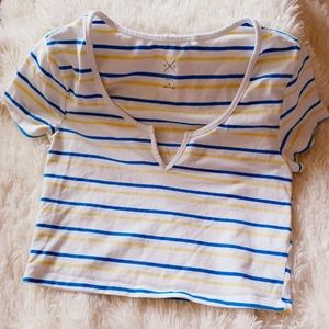 Crop short sleeve tee
